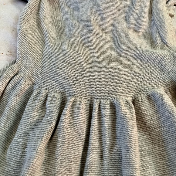 H&M sweater knit overall style dress with ruffles - Picture 3 of 7